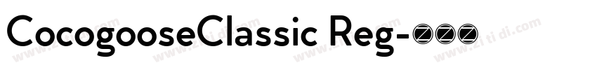 CocogooseClassic Reg字体转换